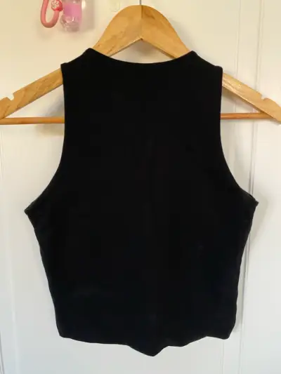 Polera sin mangas negra y beige Basement - miniatura 2