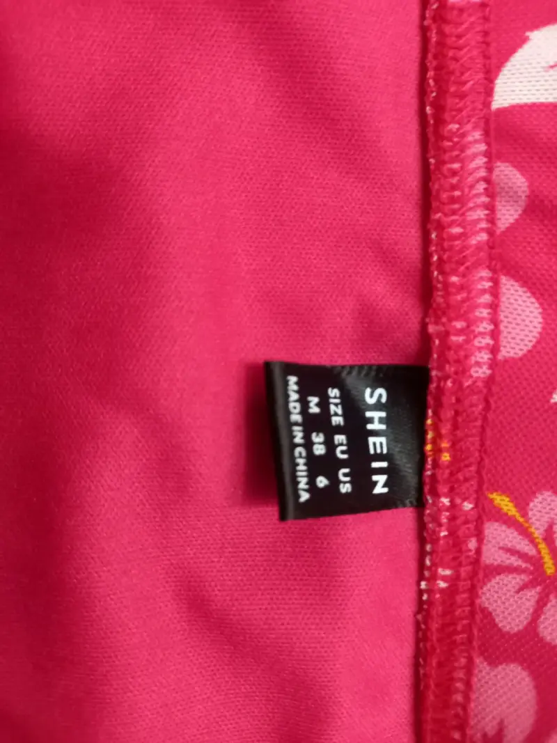 Falda corta floral rosa Shein - 2