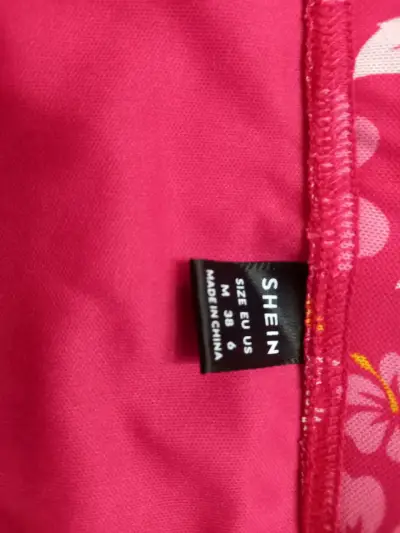 Falda corta floral rosa Shein - miniatura 2