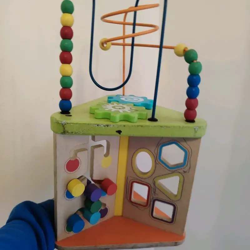 Cubo de actividades de madera para niños - 3