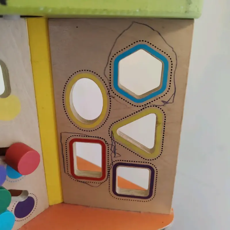 Cubo de actividades de madera para niños - 5