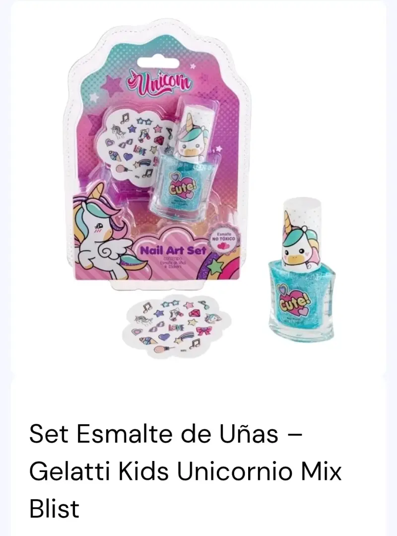 Set de Esmalte de Uñas Unicornio para Niñas