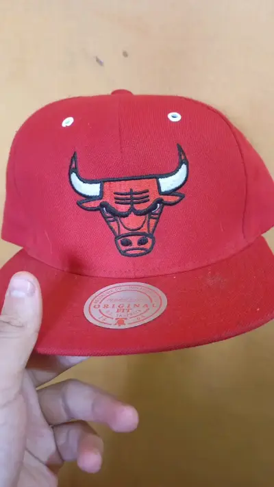 Gorra roja Chicago Bulls Mitchell & Ness - miniatura 1