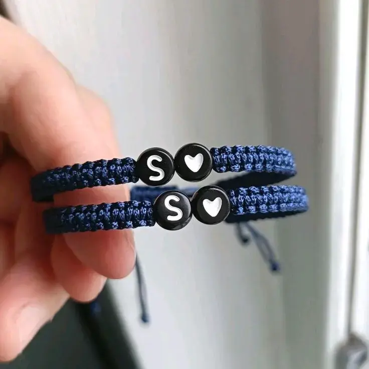 Pulseras de hilo ajustables con cuentas personalizadas - 4