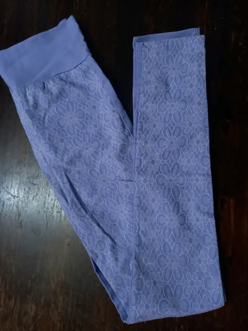 Leggings de encaje lila para mujer talla S
