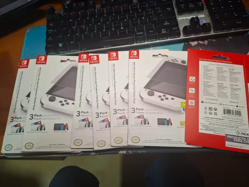 Protector de Pantalla  para Nintendo Switch x9
