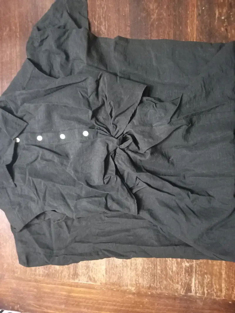 Vestido negro con lazo Old Navy talla XS