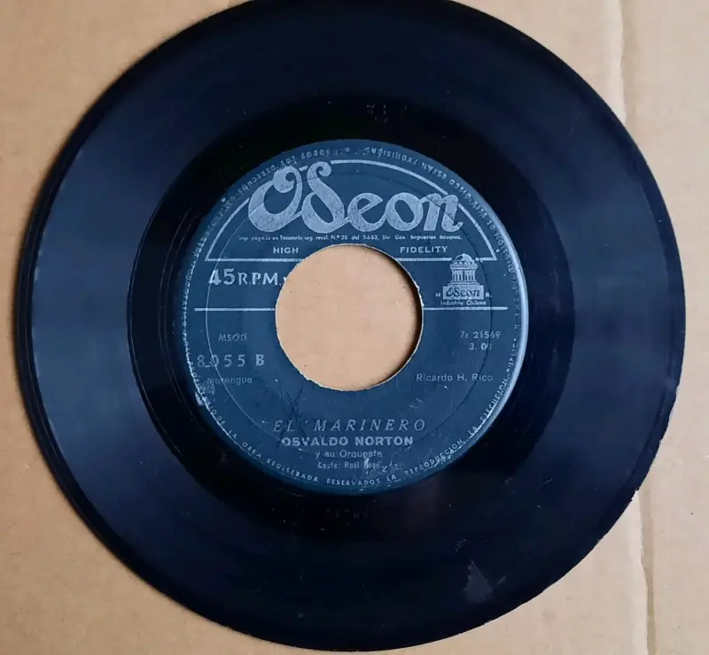 Disco de vinilo 45 RPM Osvaldo Norton El Marinero