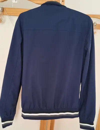 Chaqueta azul para hombre con cierre - miniatura 2