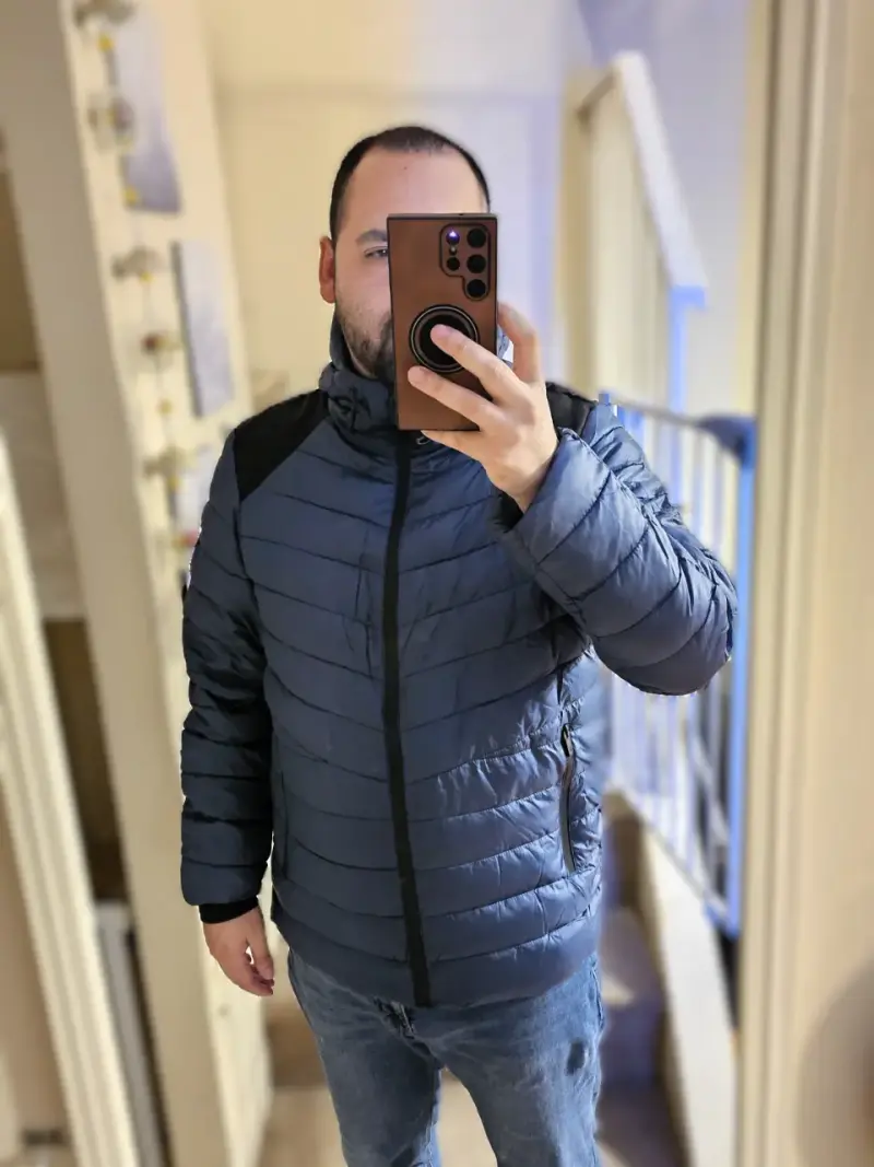 Chaqueta acolchada Perry Ellis hombre talla M - 5