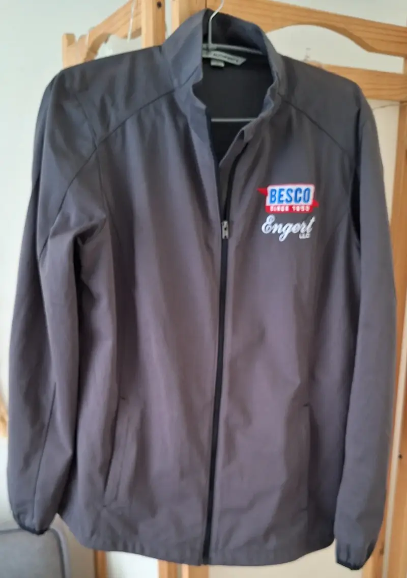 Chaqueta gris con logo Besco Engert - 1