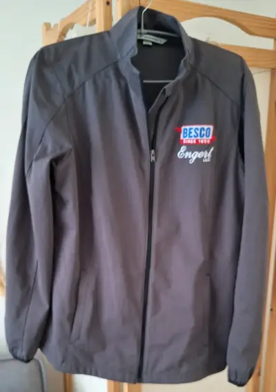 Chaqueta gris con logo Besco Engert - miniatura 1
