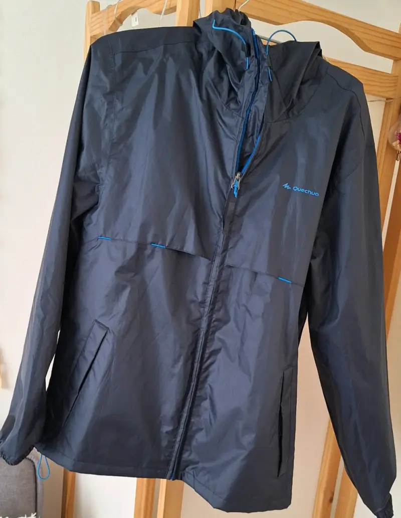 Chaqueta impermeable Quechua azul para hombre - 1