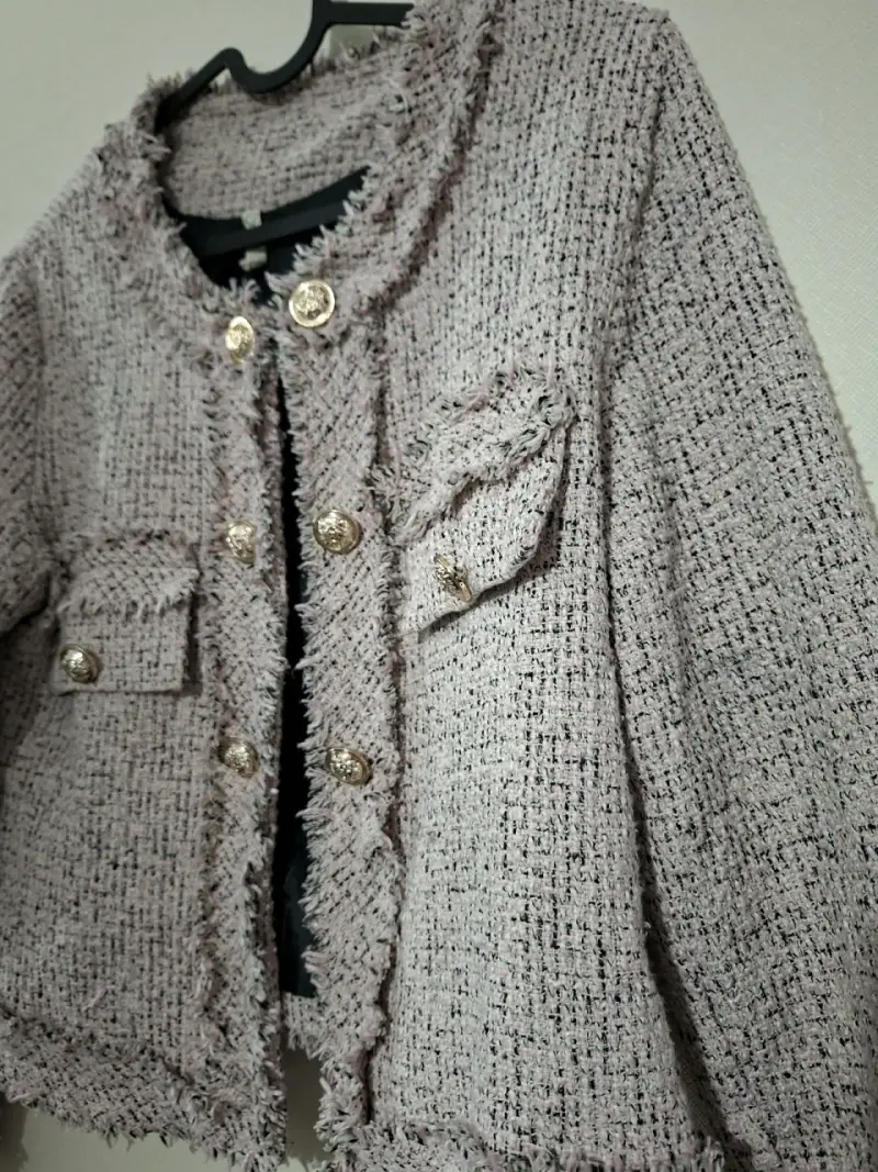 Chaqueta de tweed con botones dorados - 2