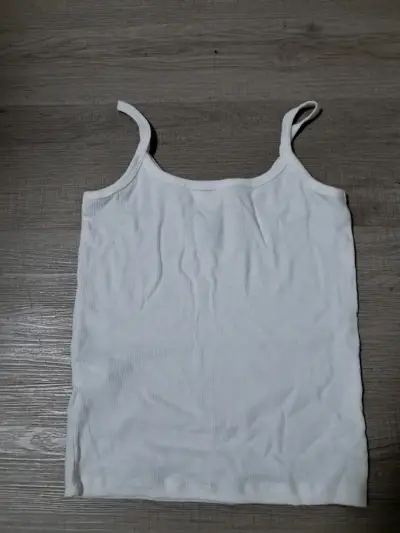 Polera Blanca de Tirantes para Mujer - miniatura 2