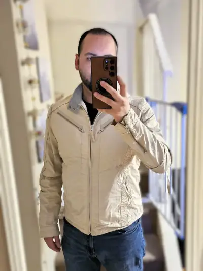 Chaqueta biker J.C. RAGS hombre talla M - miniatura 4