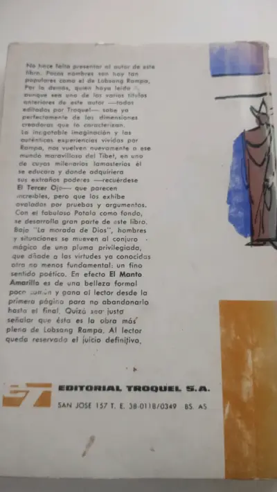 Libro El Manto Amarillo de Lobsang Rampa - miniatura 4