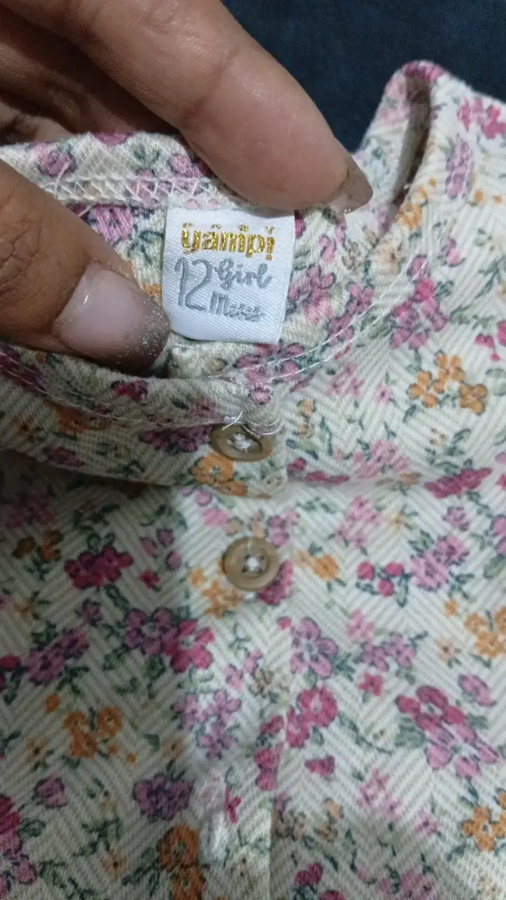 Vestido floral para bebé 12 meses yamp - 4