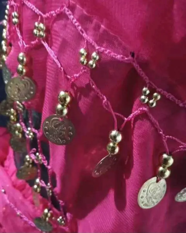 Vestido danza árabe futcia con monedas decorativas - 3