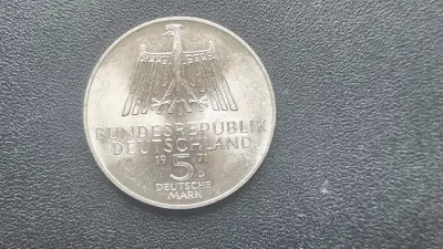 Moneda 5 Deutsche Mark 1971 Alemania - miniatura 1
