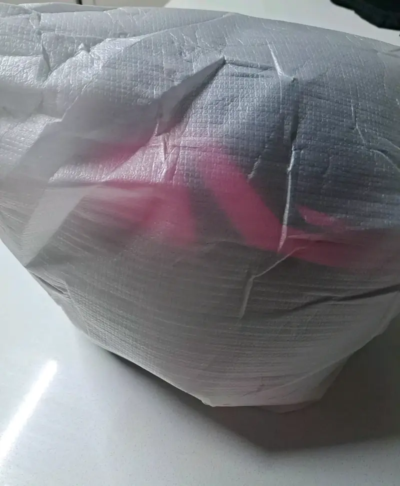 Casco de moto GHB negro y rosa - 4