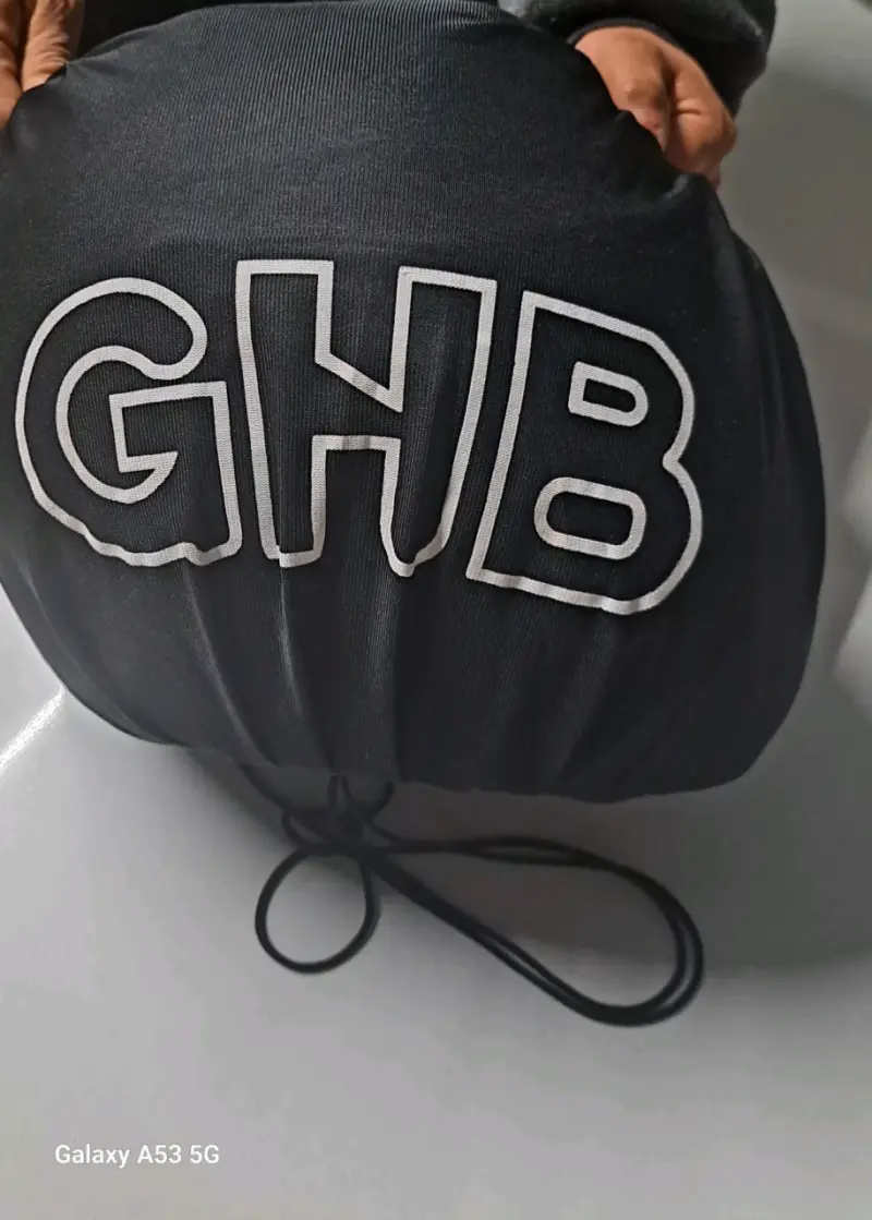 Casco de moto GHB negro y rosa - 5