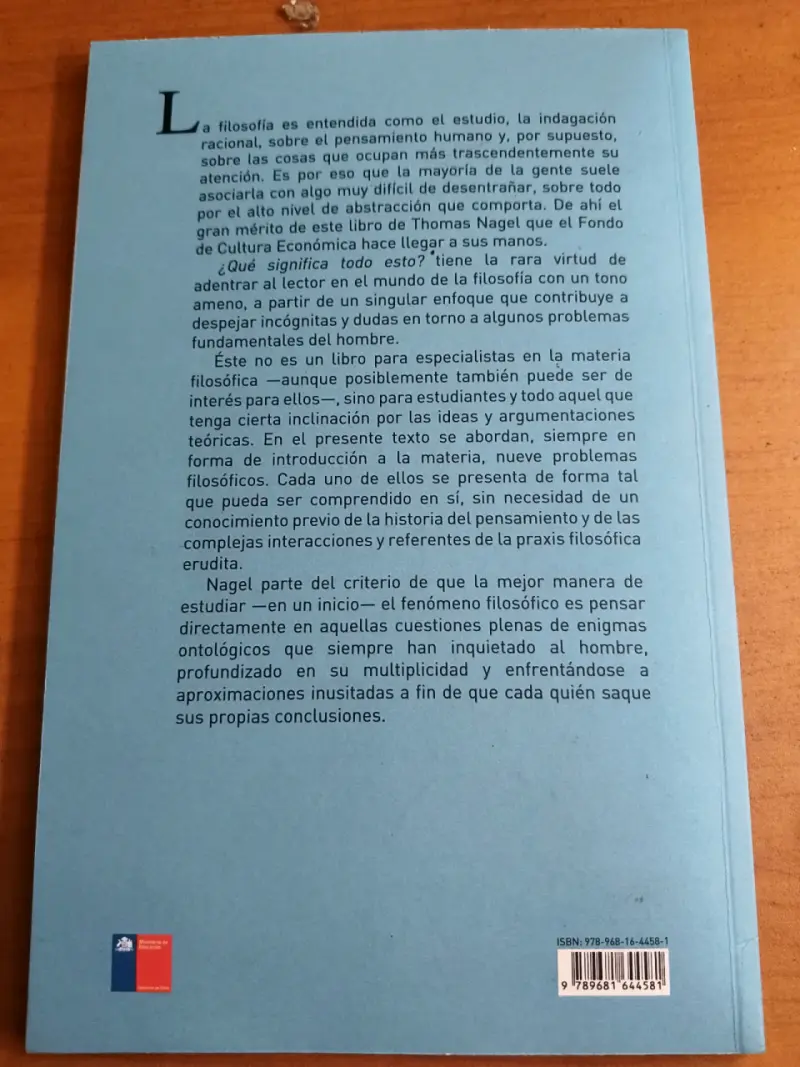 Libro ¿Qué Significa Todo Esto? de Thomas Nagel - 2
