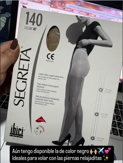 Pantys de compresión media Segreta 140 negro - miniatura 1