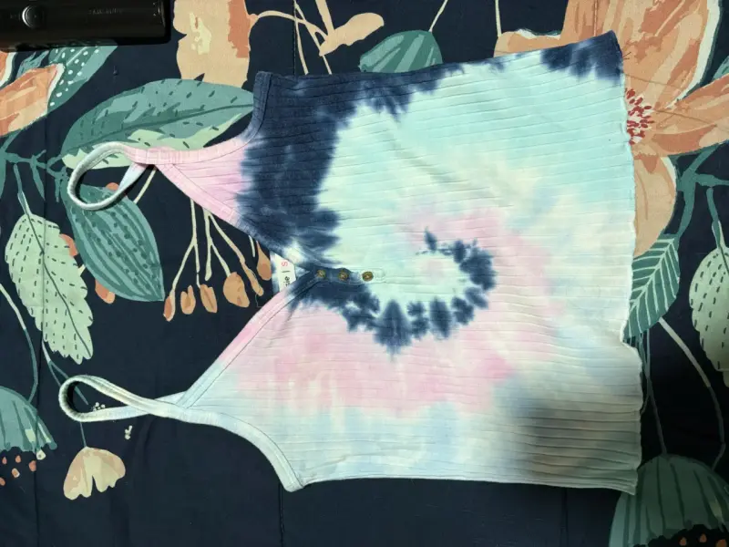 Top de tirantes tie-dye multicolor