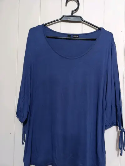 Blusa azul manga 3/4 Bodyflirt - miniatura 2