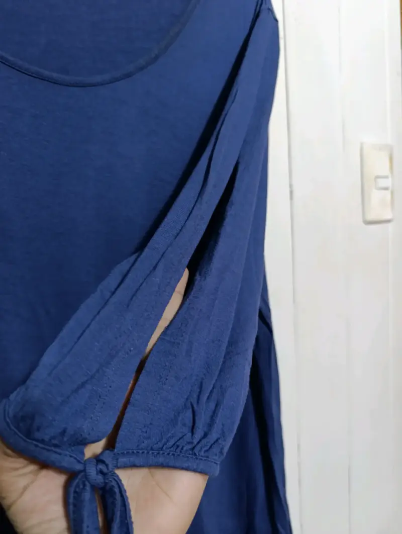 Blusa azul manga 3/4 Bodyflirt - 4
