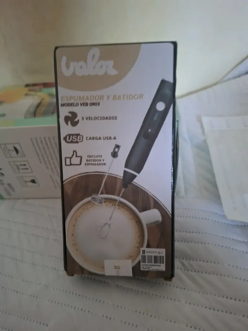 Espumador y Batidor Valor VEB 0903 con Carga USB - 1
