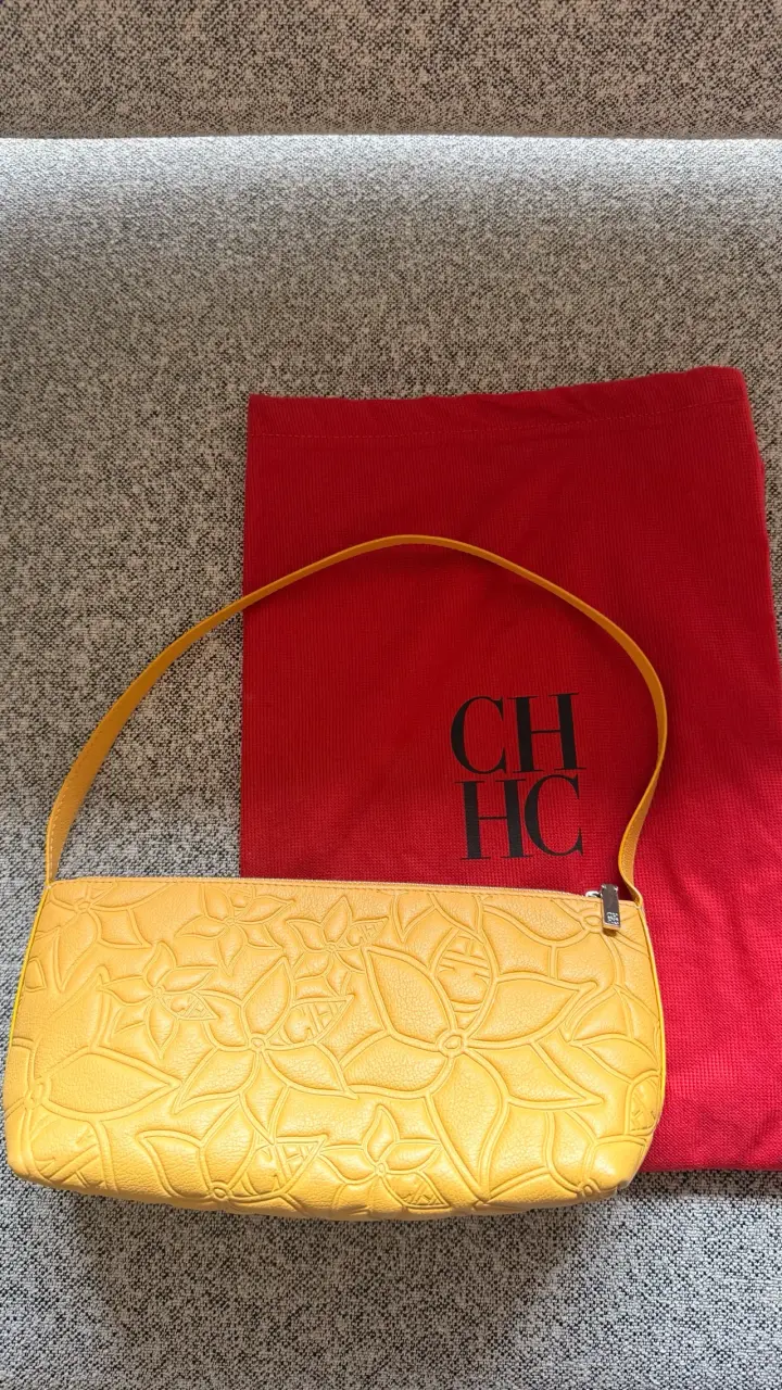 Cartera amarilla de cuero Carolina Herrera - 3