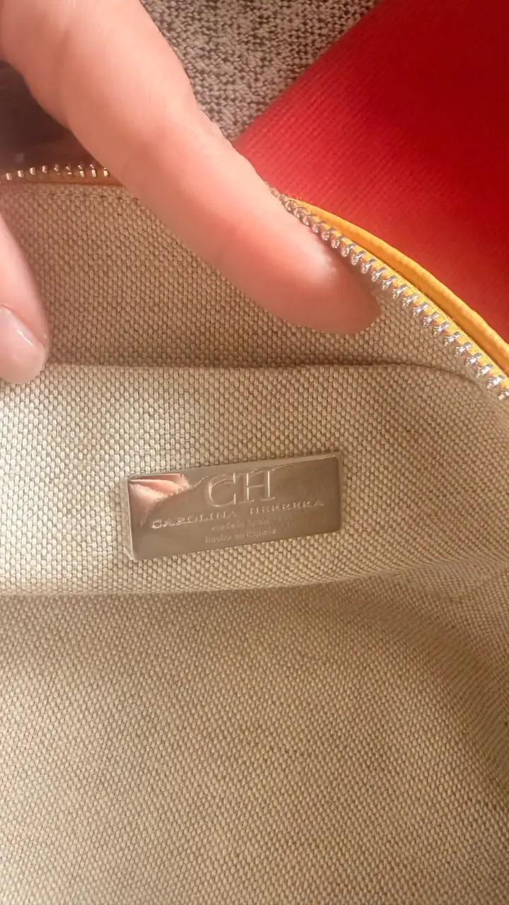 Cartera amarilla de cuero Carolina Herrera - 4