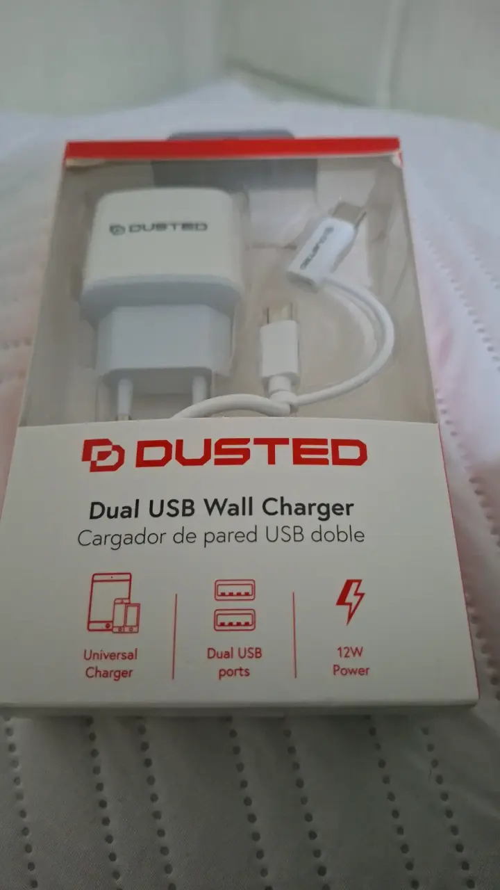 Cargador de Pared USB Doble Dusted 12W - 1