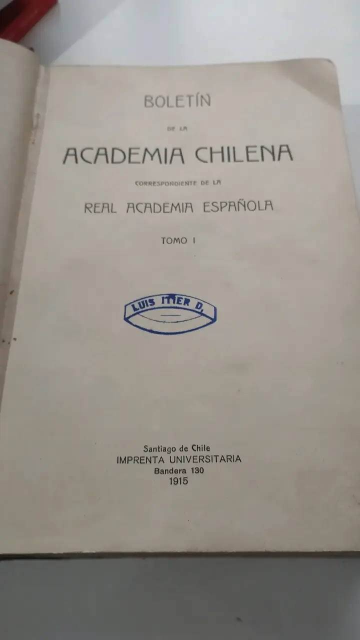 Boletín de la Academia Chilena 1915 - 2