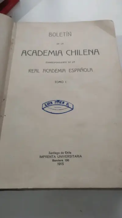 Boletín de la Academia Chilena 1915 - miniatura 2