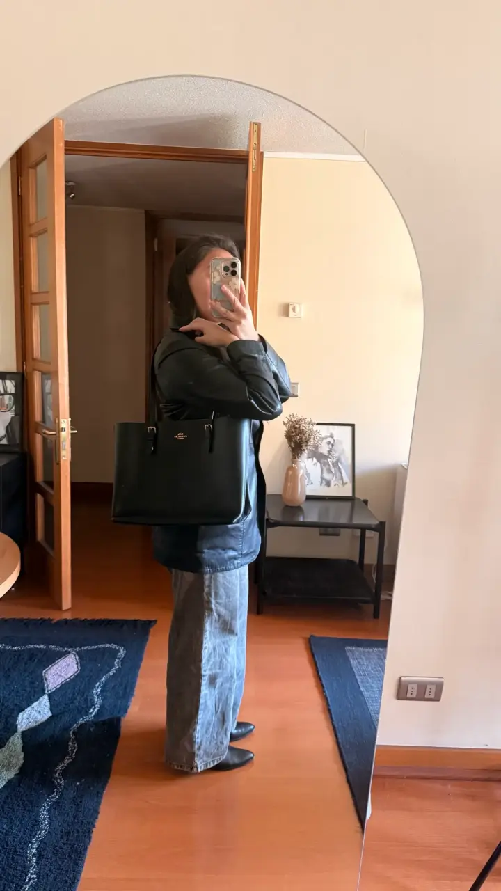 Bolso tote negro de cuero Coach - 4
