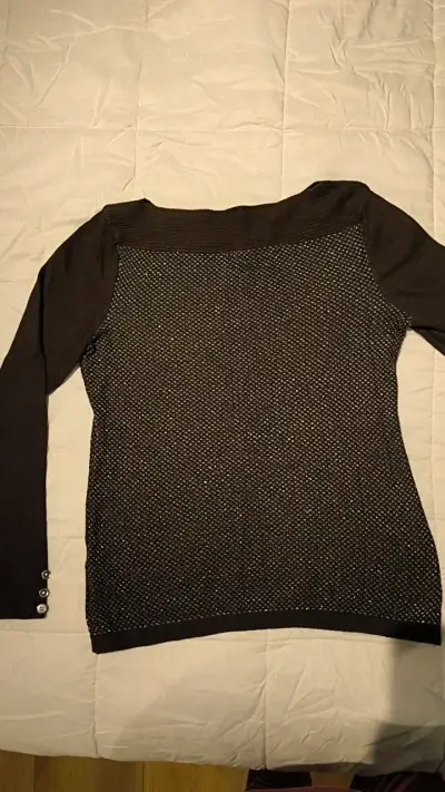Suéter de mujer negro shine - miniatura 1
