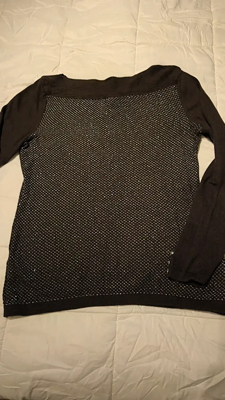 Suéter de mujer negro shine - 2