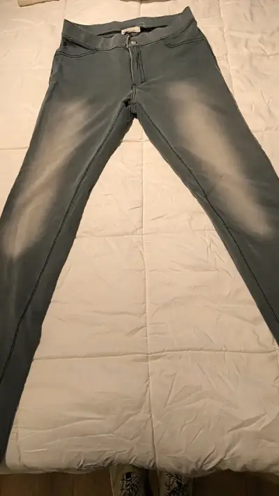 Pantalones strech grises para mujer muy cómodos 36 - miniatura 2