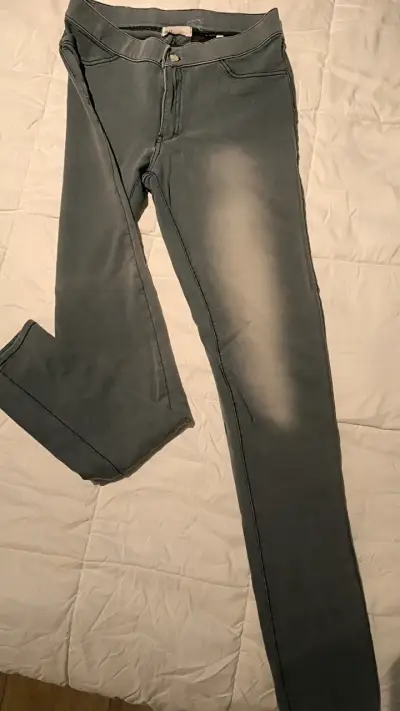 Pantalones strech grises para mujer muy cómodos 36 - miniatura 3