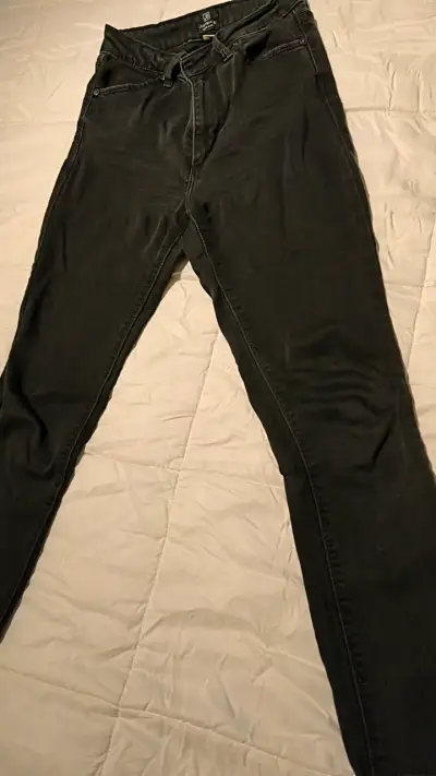 Pantalones negros desteñido talla 36 just black - miniatura 1