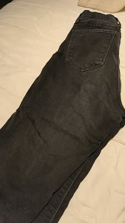 Pantalones negros desteñido talla 36 just black - miniatura 3