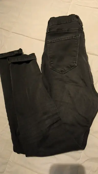 Pantalones negros desteñido talla 36 just black - miniatura 4