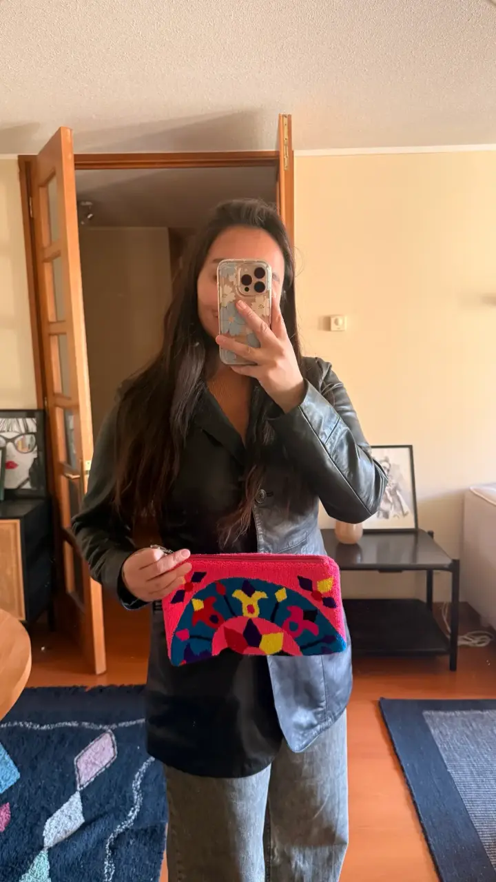 Cartera de Mano Bordada Multicolor - 2