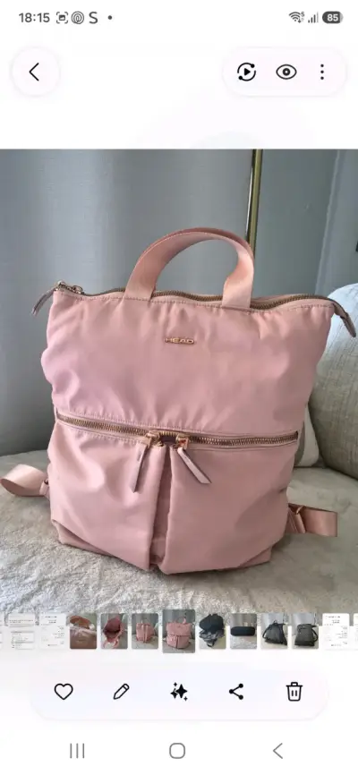 Mochila rosada Head con múltiples compartimentos - miniatura 1