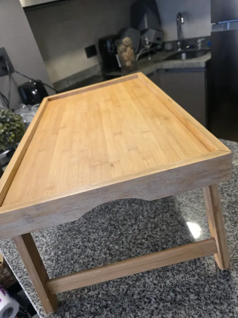 Mesa de desayuno plegable de bambú - 3