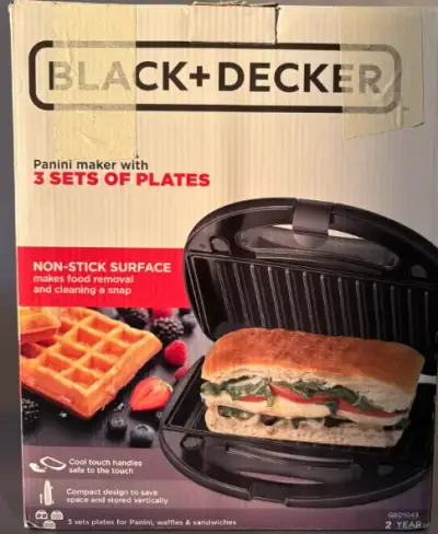 Sandwichera Black+Decker en buen estado - miniatura 5