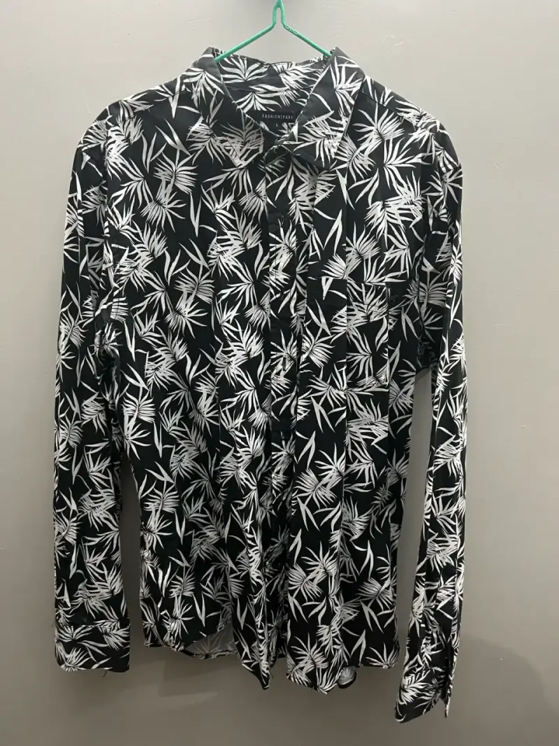 Camisa estampada de hojas Fashion Spark - 1